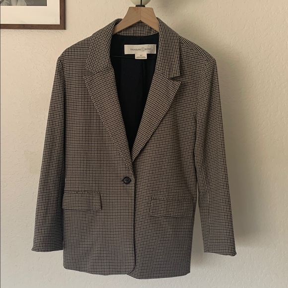 Treasure & Bond Jackets & Blazers - Treasure & bond houndstooth blazer